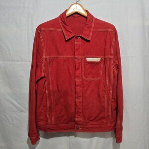 Saturdays New York City Denim Trucker Jacket - Burnt Orange - Sz XL*